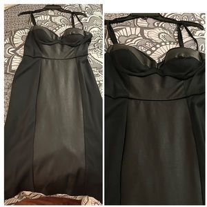 Size 14 Venus faux leather midi dress